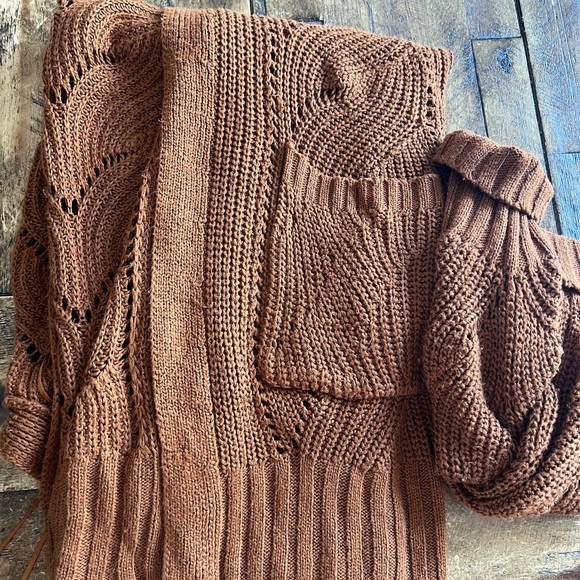 Pink Republic Rust Knit Cardigan length 30 - Picture 7 of 7